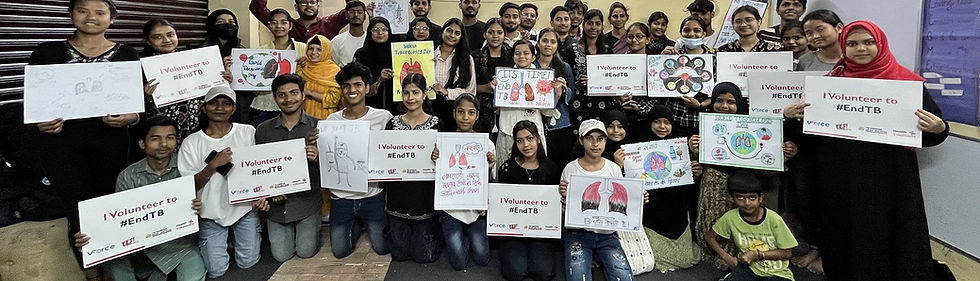 Poster making session with children