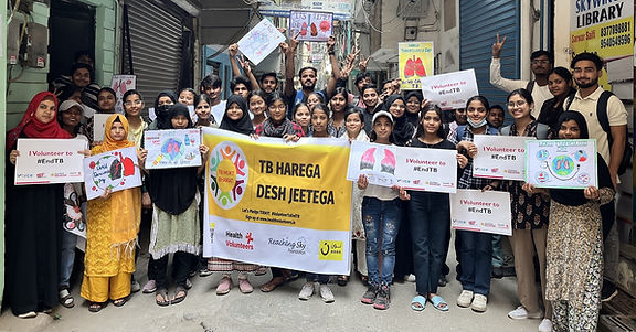 Street rally in Jamia by volunteers